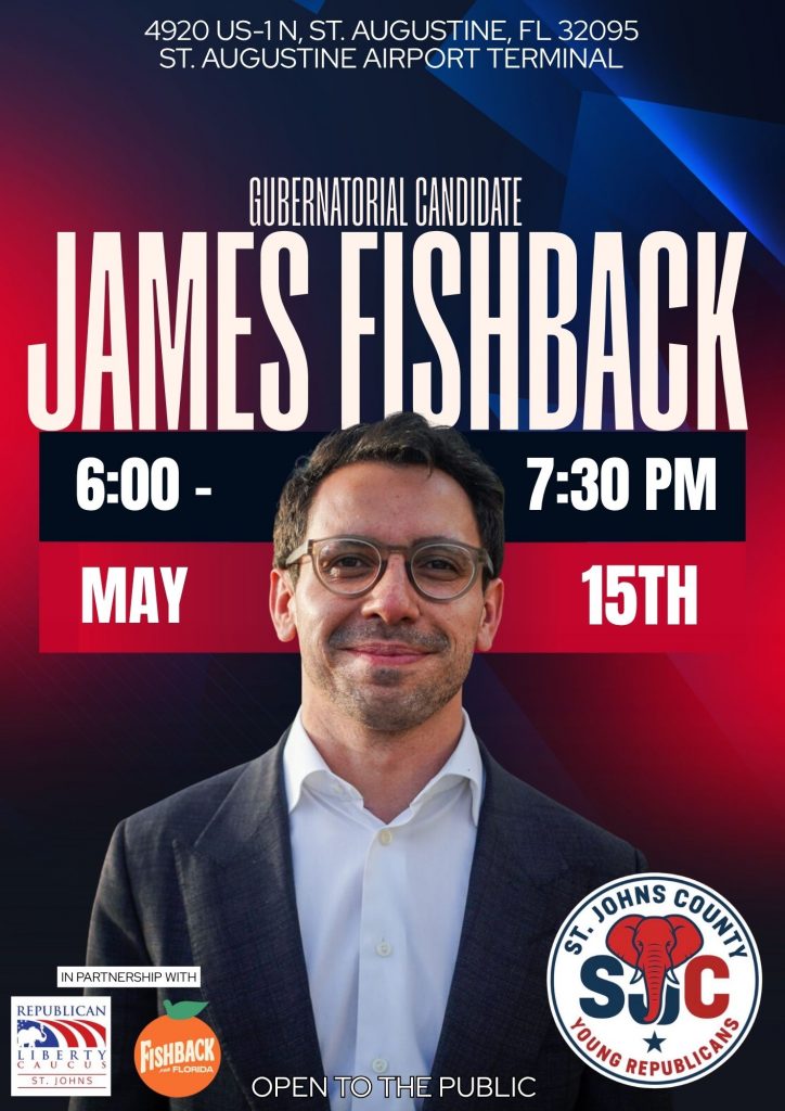 May 15th SJC RLC Meeting with James Fishback
Co-hosted by the SJC Young Republicans
